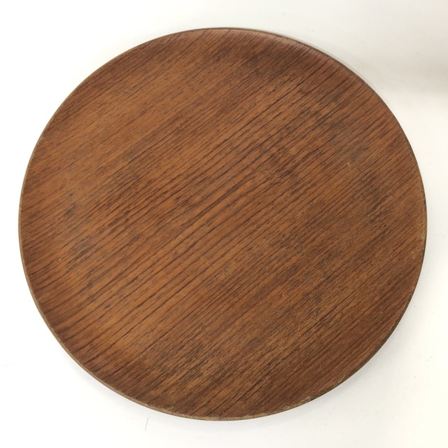 TRAY, Teak Round